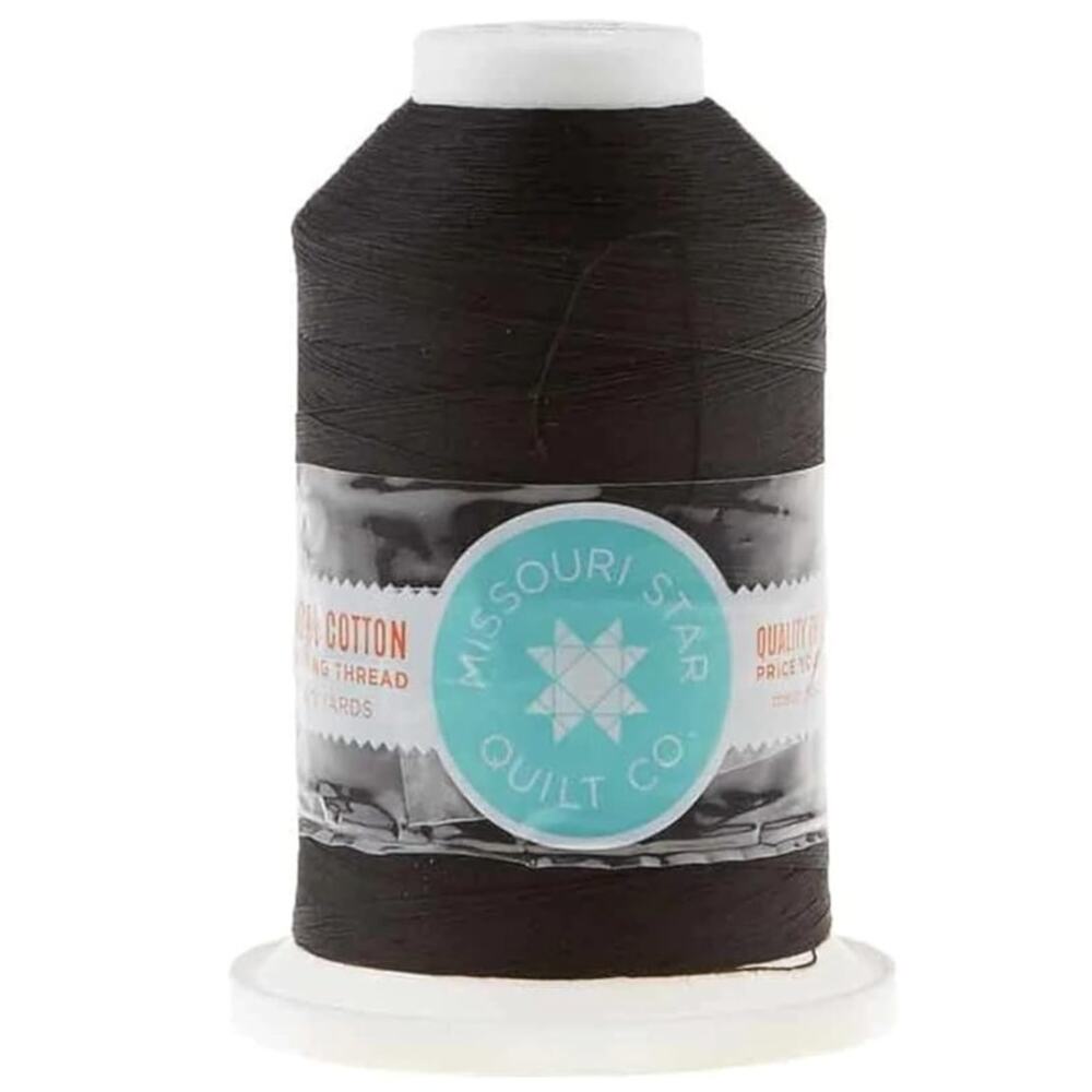3000yd Large Spool Cotton Sewing Thread- Heavy Duty All Purpose Quilting, Black
